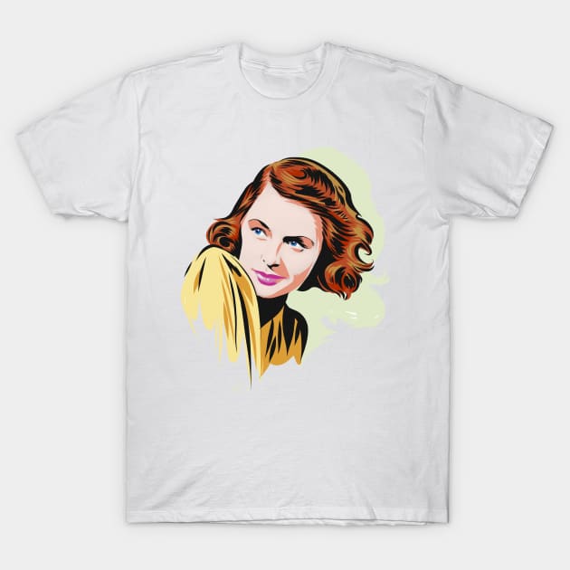 Ingrid Bergman - An illustration by Paul Cemmick T-Shirt by PLAYDIGITAL2020